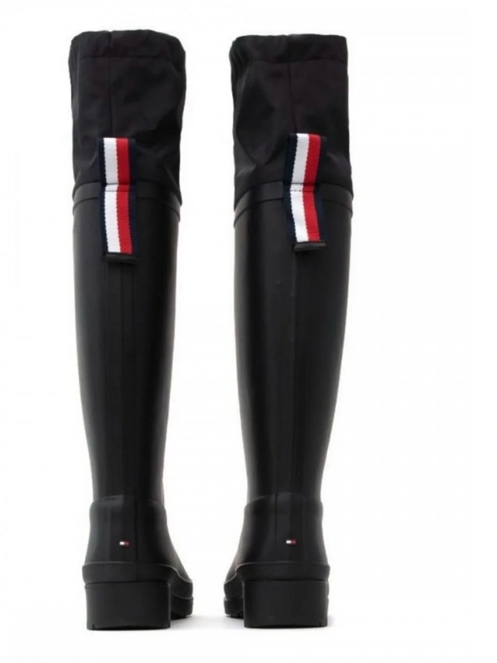 TOMMY HILFIGER  NWOB Black Knee-High Rain Boots  SIZE 8 1/2